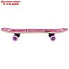 Скейтборд подростковый "Фламинго" 62 × 16 см, колёса PVC 50 мм, пластиковая рама, фото 3