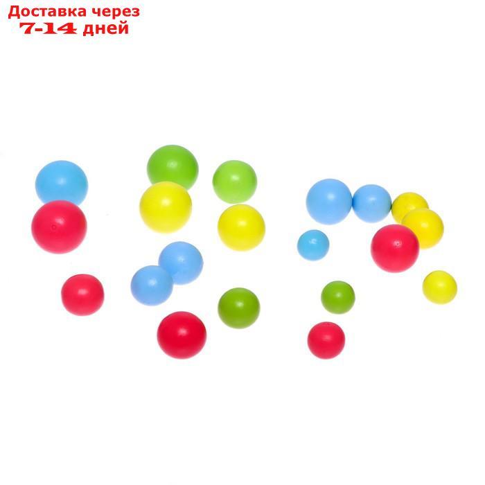 Сортер с шариками и ложечкой "Счёт и цвета", по методике Монтессори - фото 2 - id-p155329513