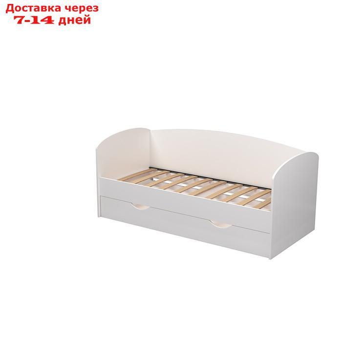 Кровать "Бейли", 700 × 1600 мм, с ортопедическим основанием, цвет белый - фото 2 - id-p156264352