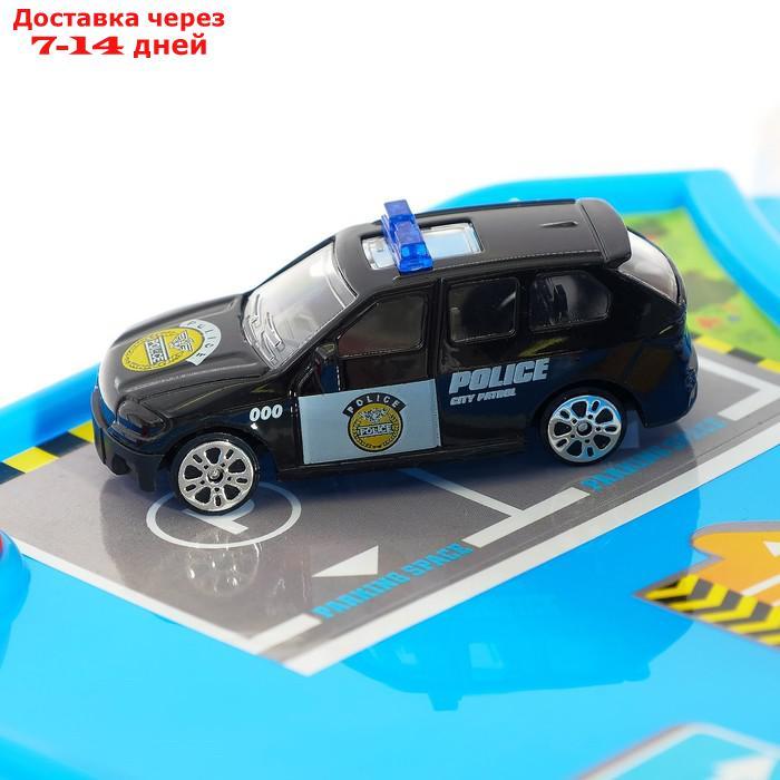 Парковка "Городская полиция", с металлическими машинами и вертолётом - фото 7 - id-p145591823