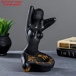Подставка для мелочей "Египтянка" черная, 14х14х24см