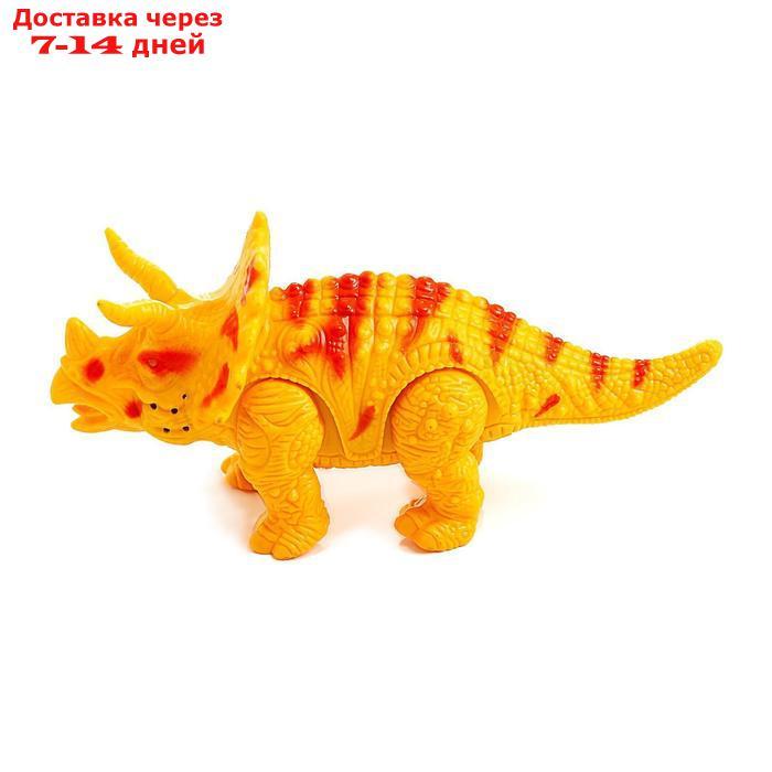 Динозавр "Трицератопс", работает от батареек, световые и звуковые эффекты, МИКС - фото 2 - id-p136222433