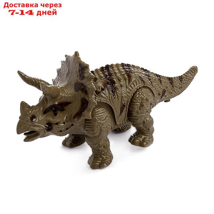 Динозавр "Трицератопс", работает от батареек, световые и звуковые эффекты, МИКС - фото 4 - id-p136222433