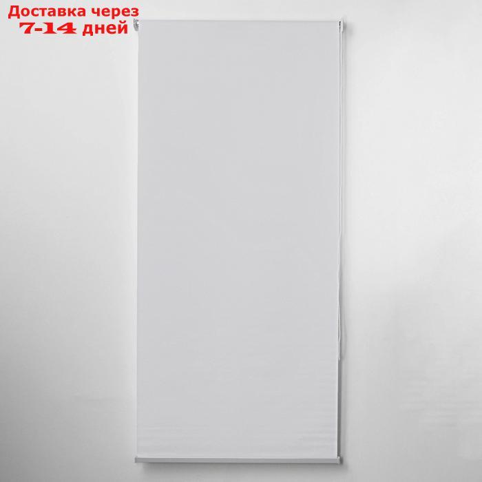 Штора рулонная "Механика", 90×180 см (с учётом креплений 3,5 см), цвет белый - фото 2 - id-p164619549
