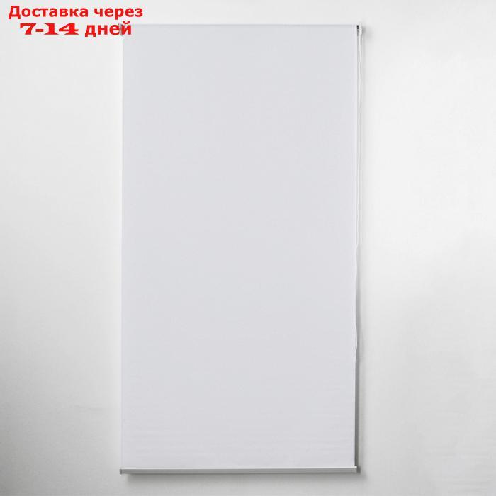 Штора рулонная "Механика", 100×180 см (с учётом креплений 3,5 см), цвет белый - фото 2 - id-p164619125