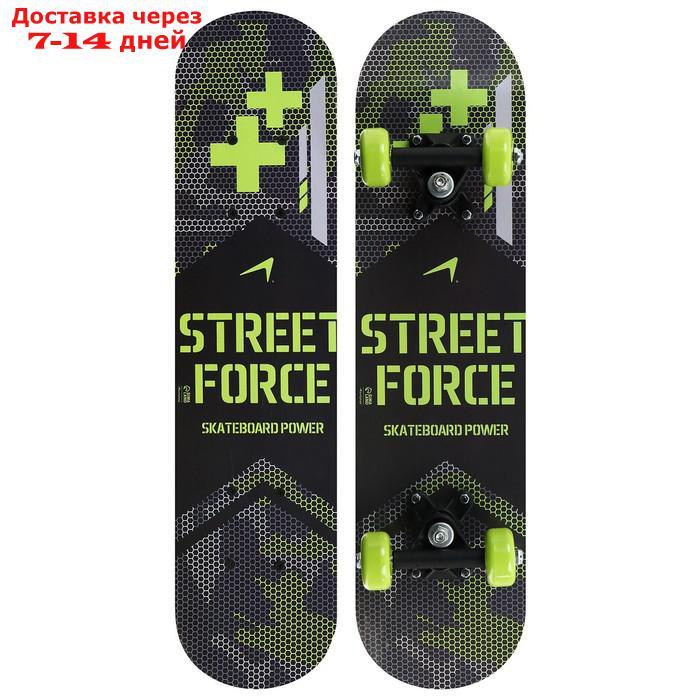 Скейтборд подростковый STREET FORCE 62х16 см, колёса PVC d=50 мм - фото 2 - id-p155335222