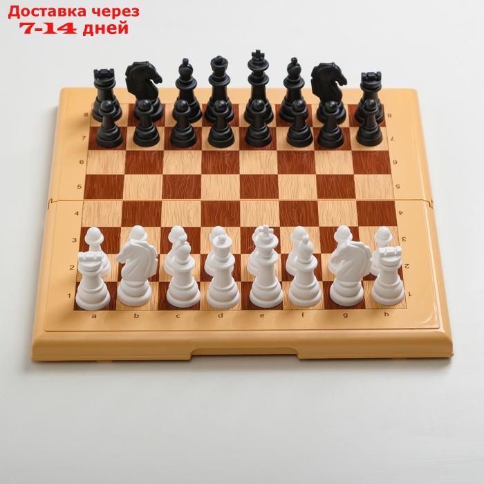Игра настольная "Шахматы" 32х32 см, фигуры от 4 до 7 см, d=2.6 см - фото 2 - id-p157878662