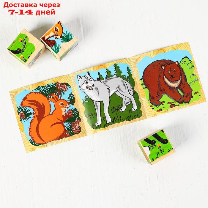 Кубики "Животные леса", 9 элементов - фото 3 - id-p156245560