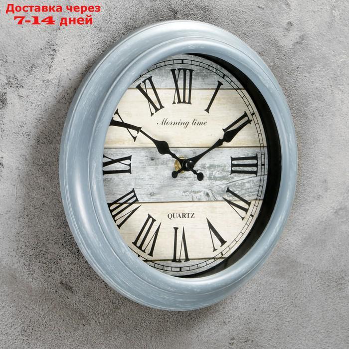 Часы настенные, серия: Интерьер, "Реска", круглые, римские цифры, d=24 см - фото 2 - id-p175941154