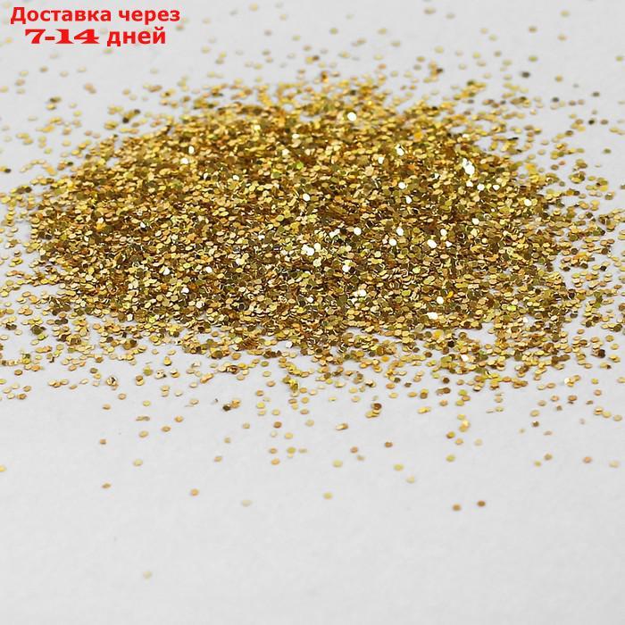 Наполнитель для шара "Блёстки", 0.4 мм, 500 г, цвет золотой - фото 2 - id-p156249077