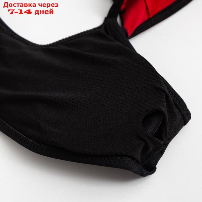 Купальник раздельный MINAKU Carmen, размер 48, цвет красно-черный - фото 2 - id-p184830618