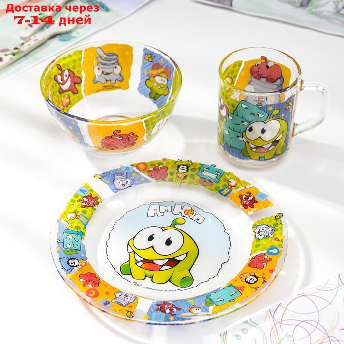 Набор посуды детский Priority "Ам Ня", 3 предмета - фото 1 - id-p182116865