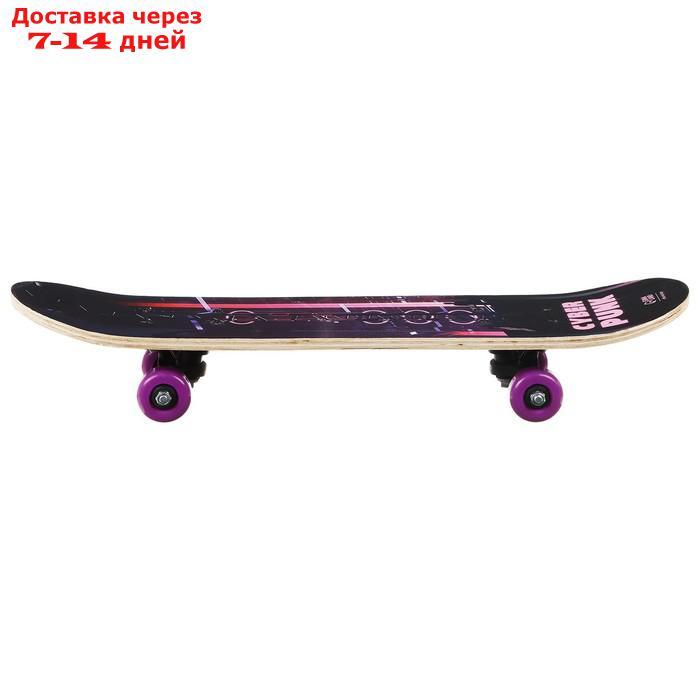 Скейтборд подростковый "Киберпанк" 62 × 16 см, колёса PVC 50 мм, пластиковая рама - фото 3 - id-p157195083