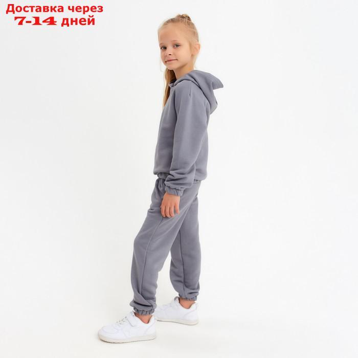 Костюм детский (худи, брюки) Casual Collection KIDS цвет серый, рост 110 - фото 4 - id-p178318516