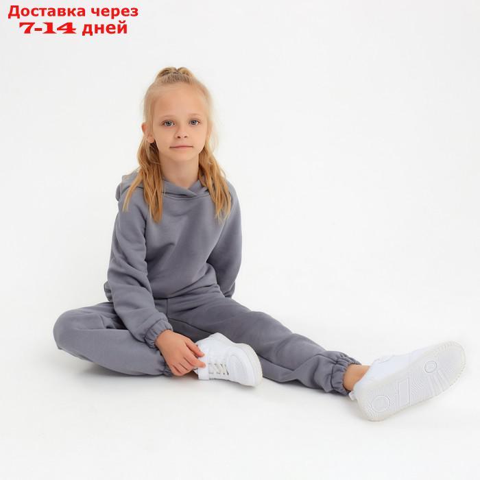 Костюм детский (худи, брюки) Casual Collection KIDS цвет серый, рост 110 - фото 6 - id-p178318516