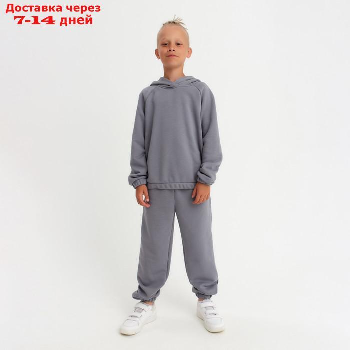 Костюм детский (худи, брюки) Casual Collection KIDS цвет серый, рост 110 - фото 7 - id-p178318516