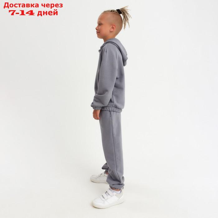 Костюм детский (худи, брюки) Casual Collection KIDS цвет серый, рост 110 - фото 8 - id-p178318516
