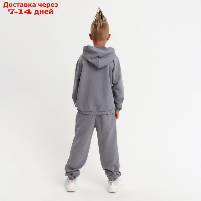 Костюм детский (худи, брюки) Casual Collection KIDS цвет серый, рост 110 - фото 9 - id-p178318516