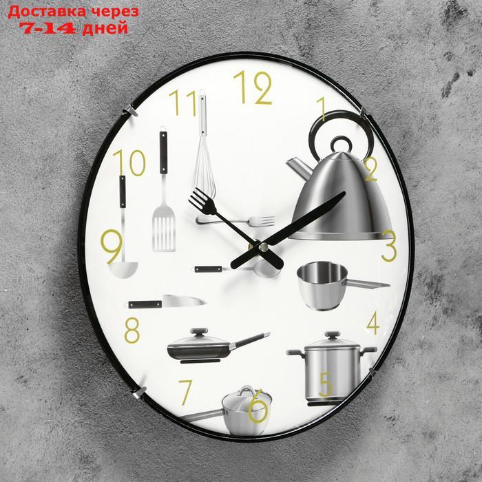 Часы настенные, серия: Кухня, "Пора готовить", d=30 см - фото 2 - id-p162308311