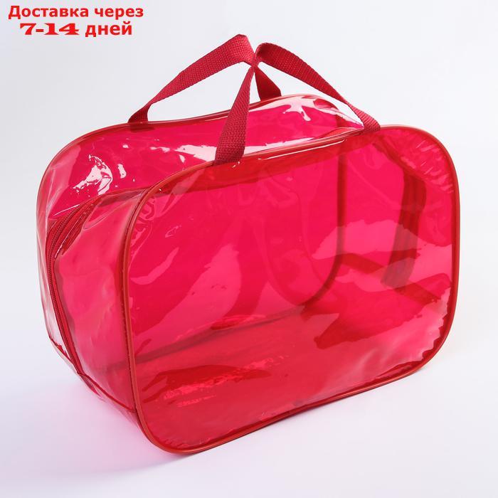 Набор сумок в роддом, 3 шт., цветной ПВХ, цвет красный - фото 3 - id-p150433754
