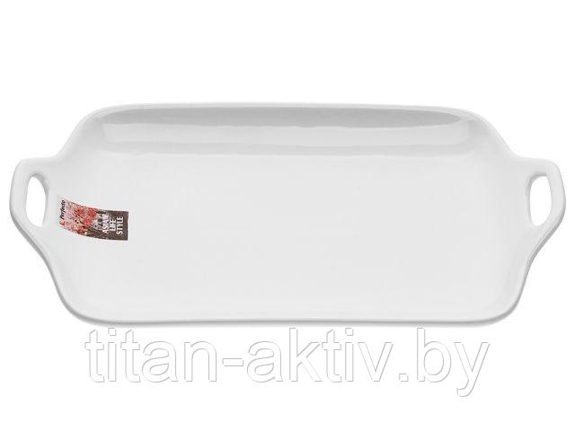 Блюдо керамическое, 29х17х4.5 см, серия ASIAN, белое, PERFECTO LINEA