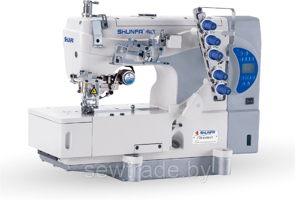 Распошивальная промышленная автоматическая швейная машина SHUNFA H5-01 CB/UT со столом - фото 1 - id-p186632541