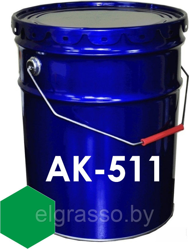 Эмаль АК-511 зеленая, 25кг