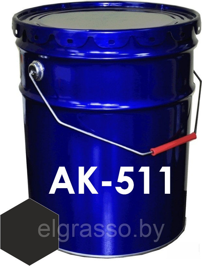 Эмаль АК-511 черная, 25кг