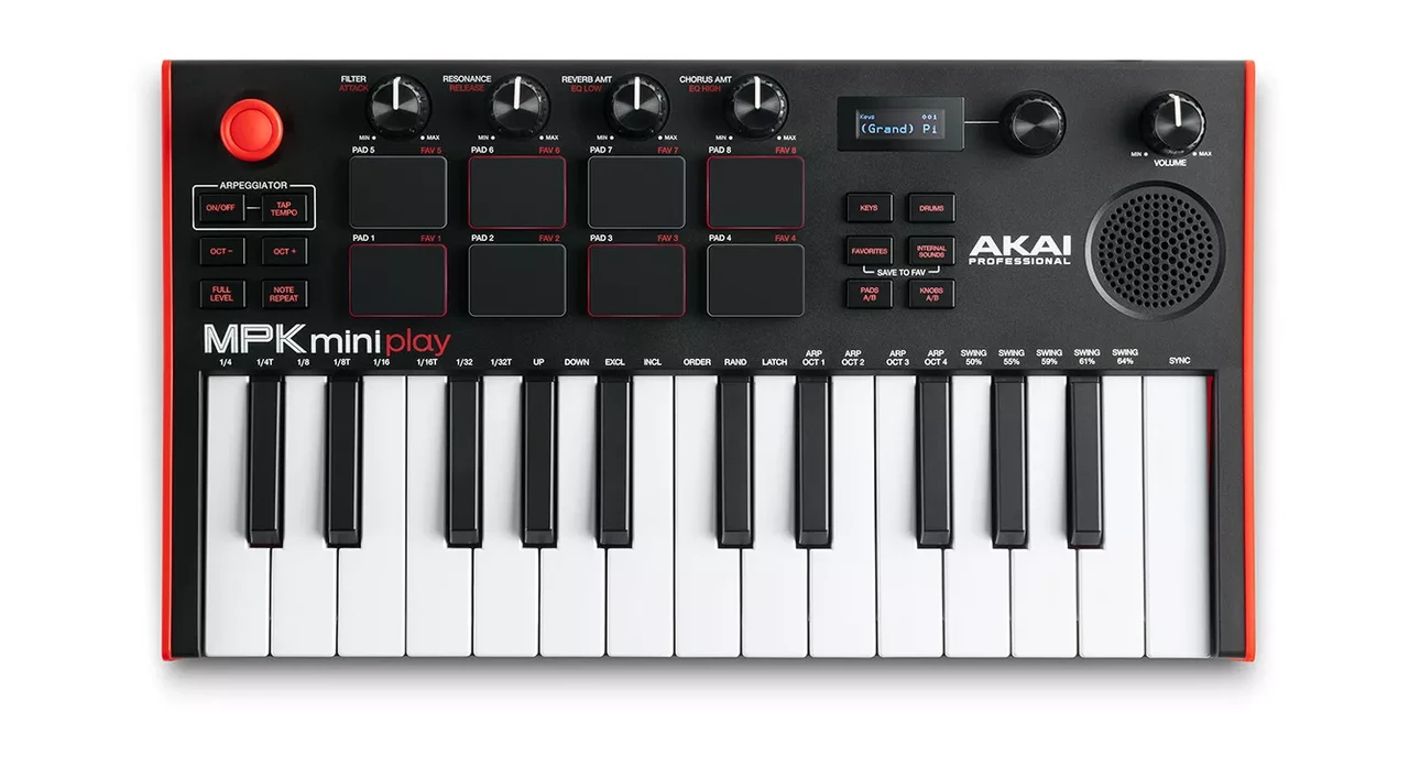 MIDI-клавиатура Akai Pro MPK Mini Play MK3 - фото 1 - id-p186634057
