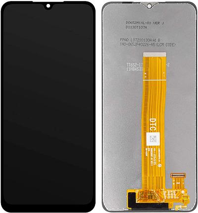 Дисплей (экран) для Samsung Galaxy A12 (A125F) с тачскрином, черный, фото 2