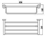 Savol Полка для полотенец 60 см S-005644, фото 2