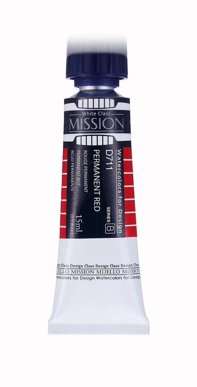 Акварельная краска Mission White, permanent red, 15 мл