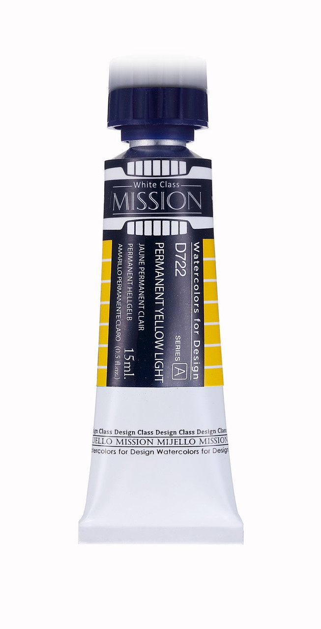 Акварельная краска Mission White, permanent yellow light, 15 мл