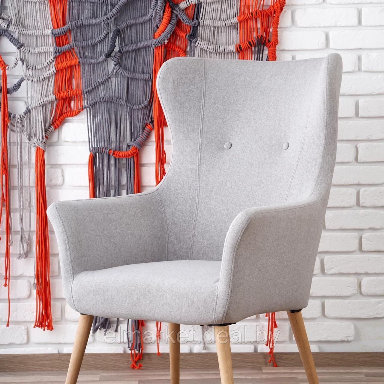 Кресло Halmar Cotto (светло-серый) - фото 1 - id-p186682255