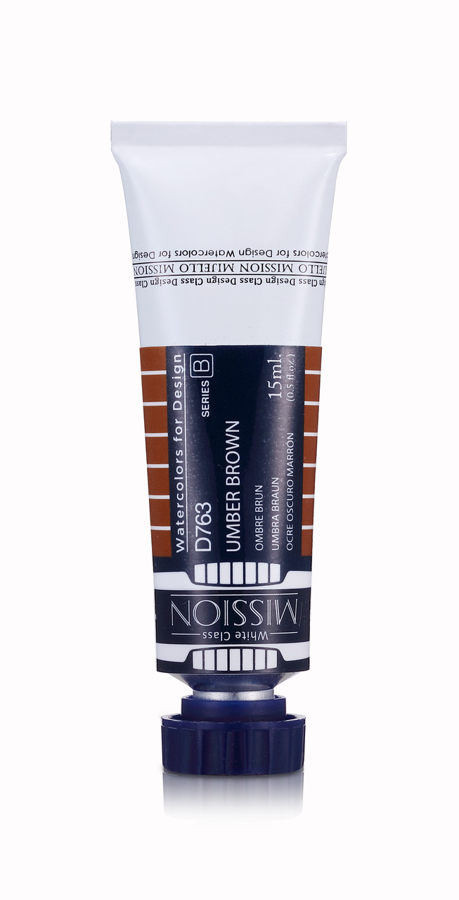 Акварельная краска Mission White, umber brown, 15 мл