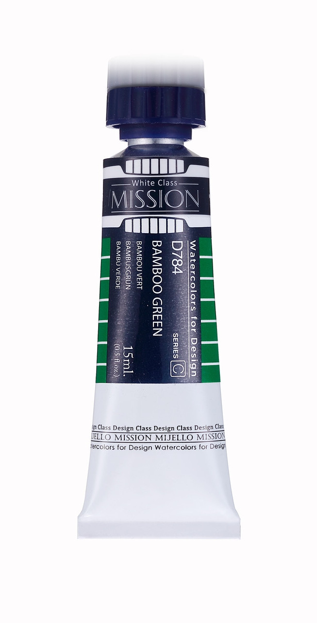 Акварельная краска Mission White, bamboo green, 15 мл