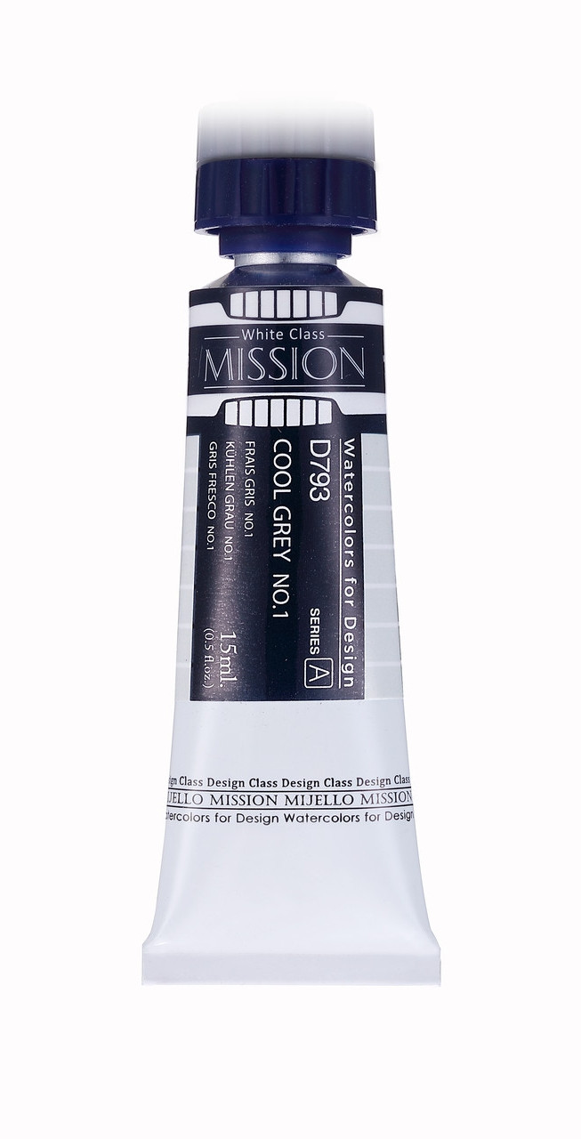 Акварельная краска Mission White, cool grey no.1, 15 мл