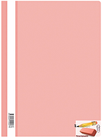 Папка-скоросшиватель с прозрачной обложкой Berlingo, А4, глянцевая (фламинго, мятный, лаванда, аквамарин)