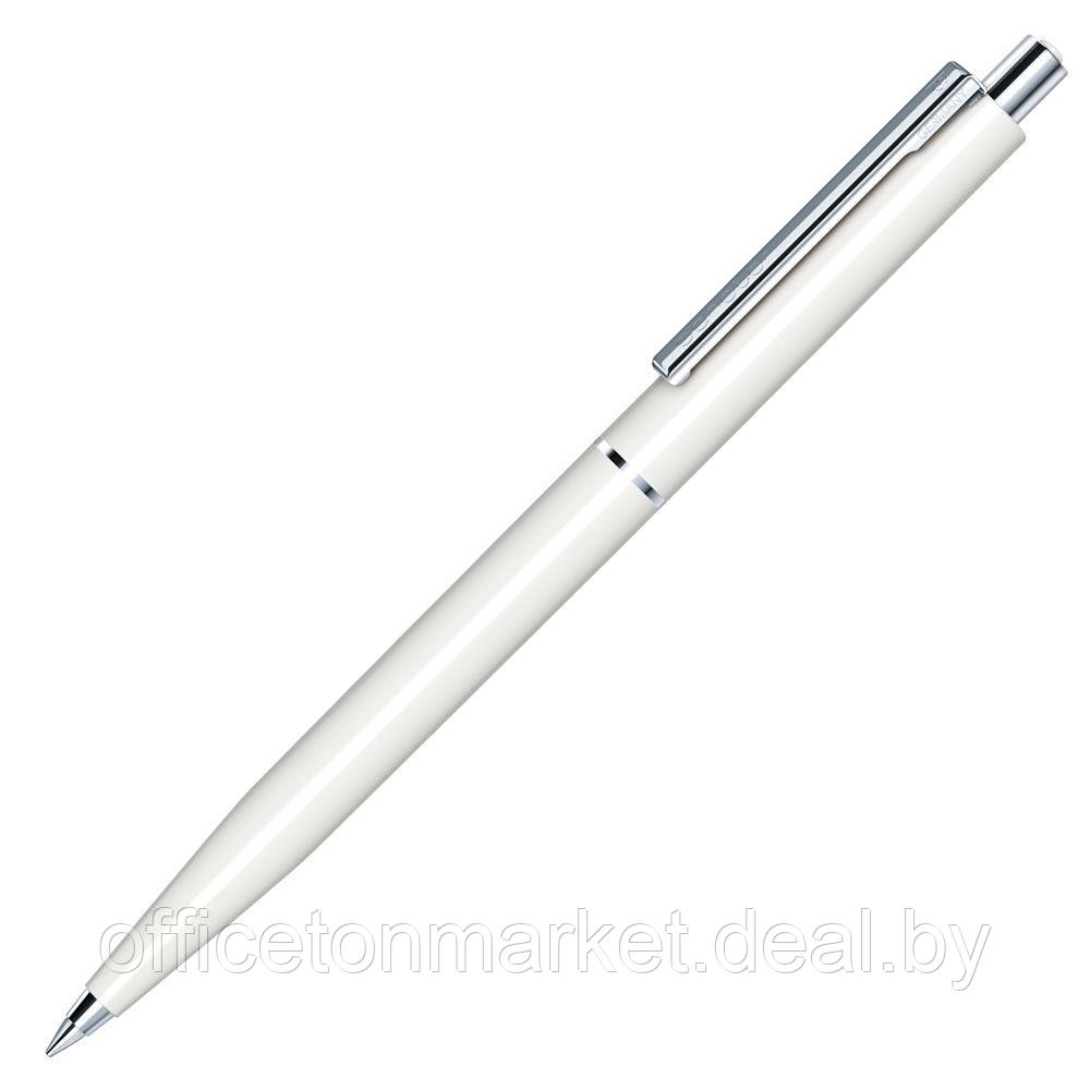 Ручка шариковая автоматическая "Senator Point Polished Antibac", 1.0 мм, белый, стерж. синий