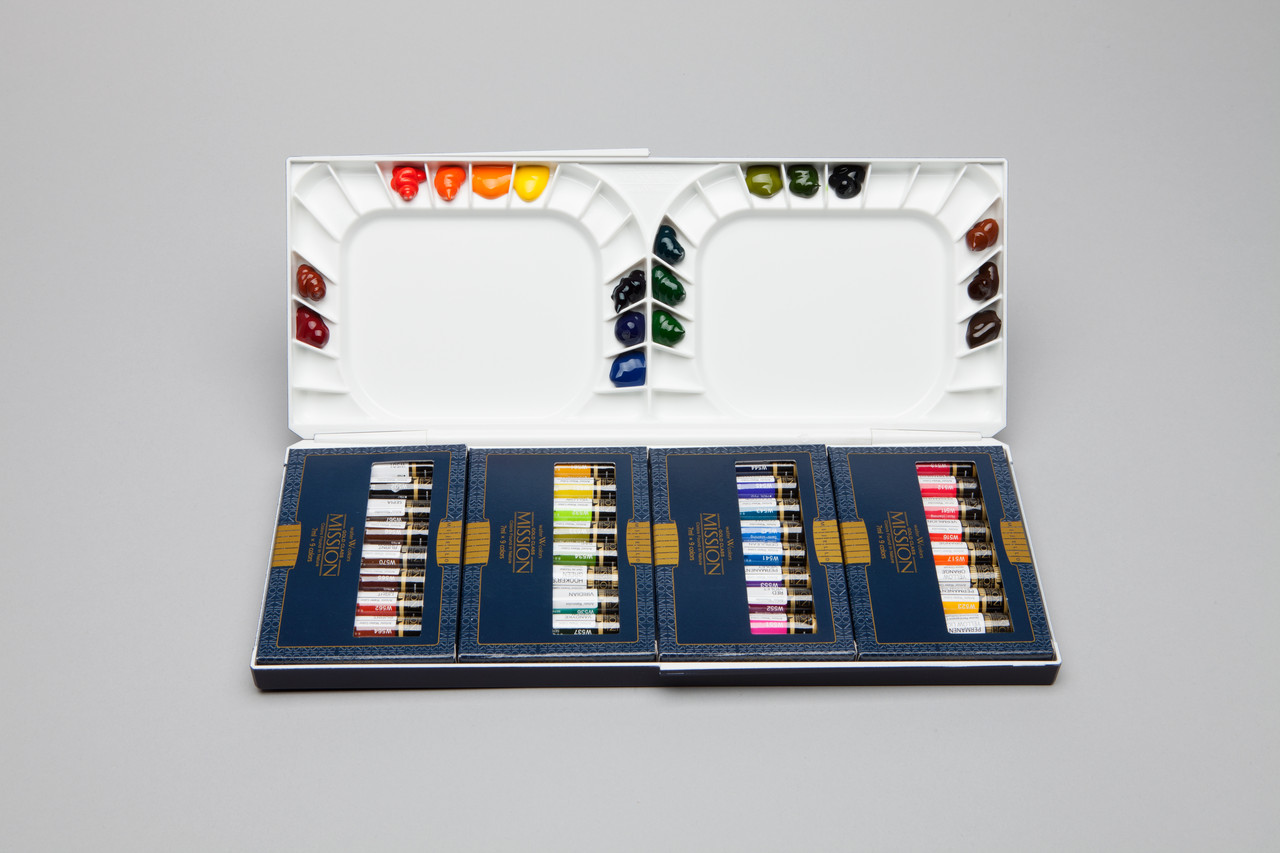 Набор акварельных красок Mission Gold 7ml 36 цветов с Silver Nano Palette