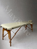 Массажный стол Atlas Sport складной 2-с деревянный 70 см (бежевый), фото 3
