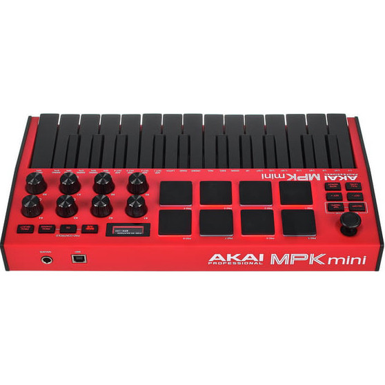 MIDI-клавиатура Akai Pro MPK Mini Red MK3 - фото 3 - id-p186721210