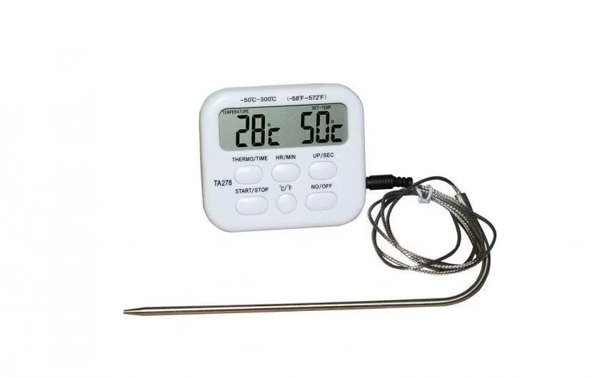 Кухонный цифровой термометр со щупом + кулинарный таймер Kitchen TA-278 - фото 3 - id-p166565597