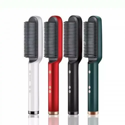 Электрическая расчёска-выпрямитель для волос Straight Comb (Красный) - фото 3 - id-p168492545