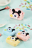 Детский цифровой фотоаппарат Микки Маус (розовый) с селфи-камерой и играми, фото 5