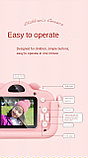 Детский цифровой фотоаппарат Микки Маус (розовый) с селфи-камерой и играми, фото 8