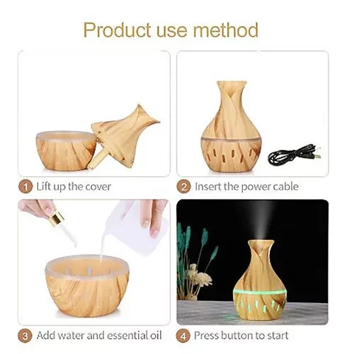 Увлажнитель воздуха Essential oil diffuser (тёмный) - фото 3 - id-p146819918