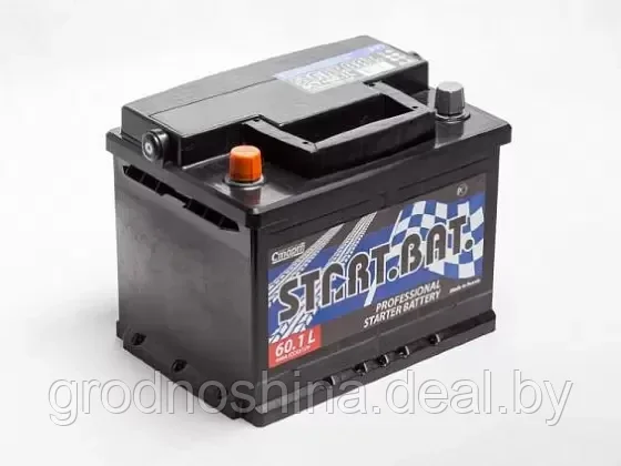 Аккумулятор 60ah STARTBAT 6СТ-60Ah 500а (- +) 242x175x190 - фото 1 - id-p186750220