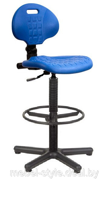 Кресло ВИТО GTS для лабораторий и производственных линий, стул VITO GTS (полиуретан черный) - фото 2 - id-p186804638