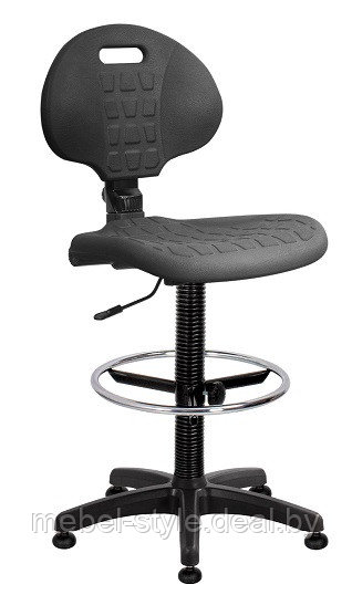 Кресло ВИТО GTS для лабораторий и производственных линий, стул VITO GTS (полиуретан черный) - фото 1 - id-p186804638